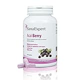 SanaExpert Acai Berry | PURO ESTRATTO DI BACCHE ACAI | alto dosaggio 4000 mg di frutta Acai (120 compresse) Ingredienti vegani 100% naturali. Prodotto in Germania.