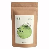 BIONUTRA® Neem in polvere biologico 250 g, polvere di foglie dell'albero di neem da coltivazione biologica controllata, delicatamente essiccato, produzione equa dallo Sri Lanka.