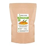 MeaVita Organic Turmeric, polvere di radice di curcuma macinata, confezione da 1 (1 x 1 kg)